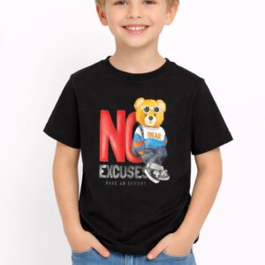 تي شيرت أطفال أولادي No Excuse – 50 قطعة