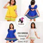فستان بناتي Zig Dress – 50 قطعة
