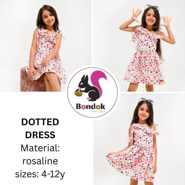 فستان بناتي Dotted Dress – 50 قطعة