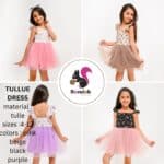 فستان بناتي Tulle Dress – 50 قطعة