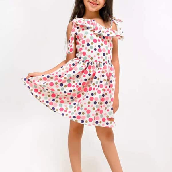 فستان بناتي Dotted Dress – 50 قطعة
