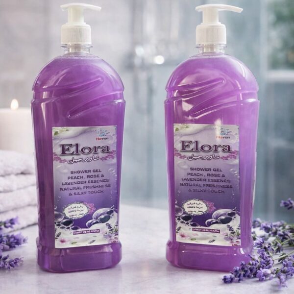 Elora شاور جل 1 لتر - 1 كرتون