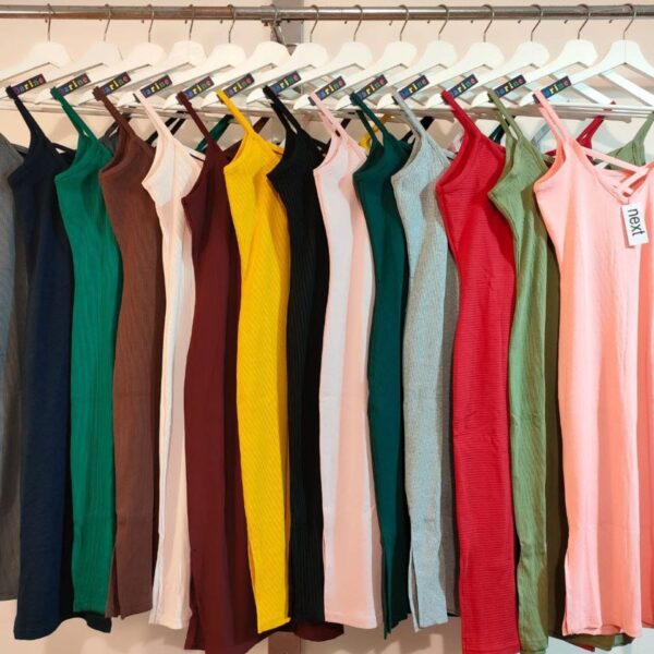 فستان حريمي ريب صيفي قطن 100% – (67 قطعة)