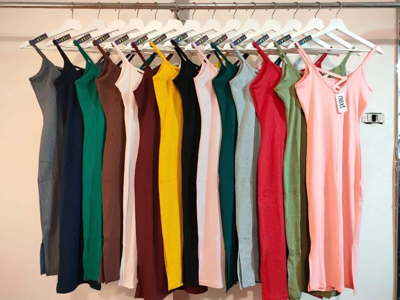 فستان حريمي ريب صيفي قطن 100% – (67 قطعة) فستان حريمي ريب صيفي قطن 100% – (67 قطعة)