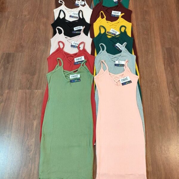 فستان حريمي ريب صيفي قطن 100% – (67 قطعة)