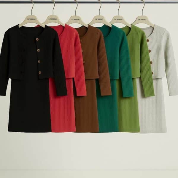 طقم بناتي قطعتين قطن دربي تصدير – 68 قطعة