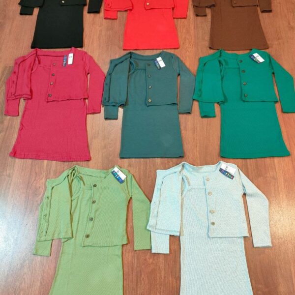 طقم بناتي قطعتين قطن دربي تصدير – 68 قطعة