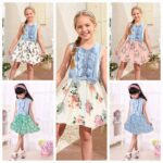 فستان بناتي جينز طبقتين تصدير – 32 قطعة