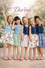 فستان بناتي جينز طبقتين تصدير – 32 قطعة