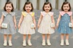 فستان أطفال جينز خفيف تصدير – 55 قطعة