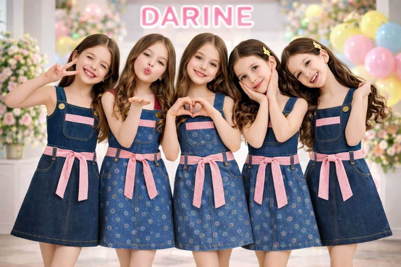 فستان سالوبيت أطفال جينز – 18 قطعة فستان سالوبيت أطفال جينز – 18 قطعة