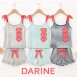 بيجامة حريمي شورت ريب تصدير – 25 قطعة