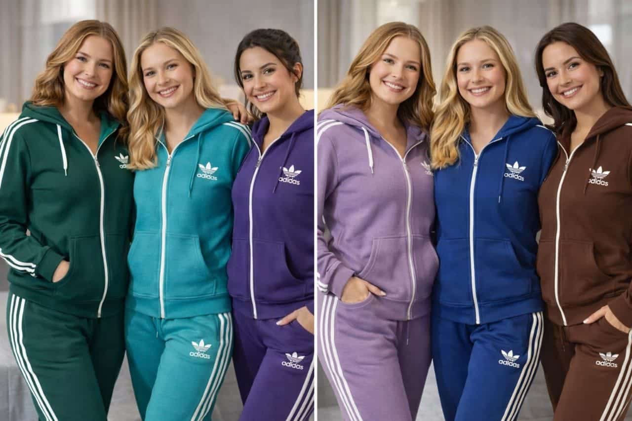 ترنج حريمي أديداس قطن ملتون مبطن تصدير – 27 قطعة ترنج حريمي أديداس قطن ملتون مبطن تصدير – 27 قطعة