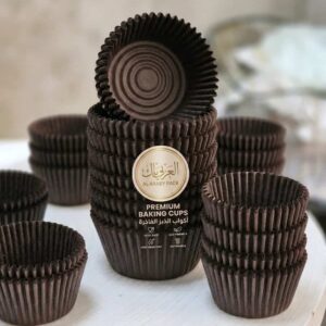 ورق كب كيك رقم 9 بني شوكولاته -5 باكو