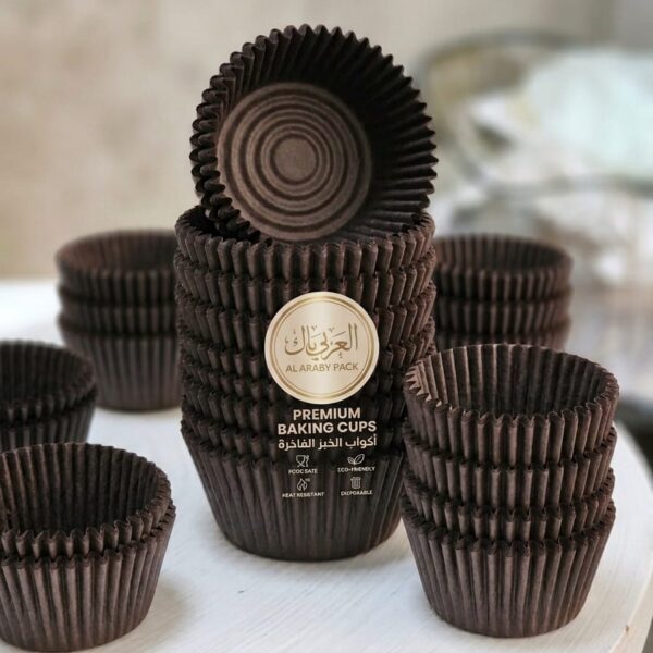 ورق كب كيك رقم 9 بني شوكولاته -5 باكو