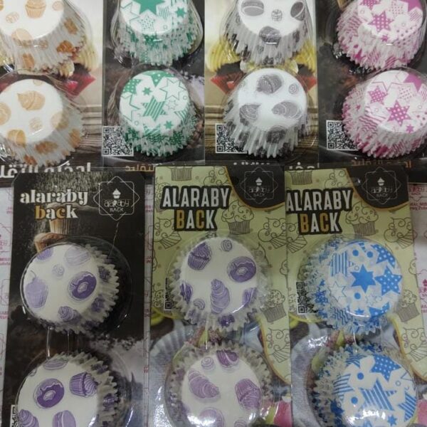 كارت كب كيك 2 عين اشكال – 5 كرتون