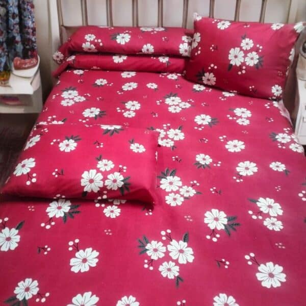 ملايات قطن كود 90 لون أحمر - 100 طقم