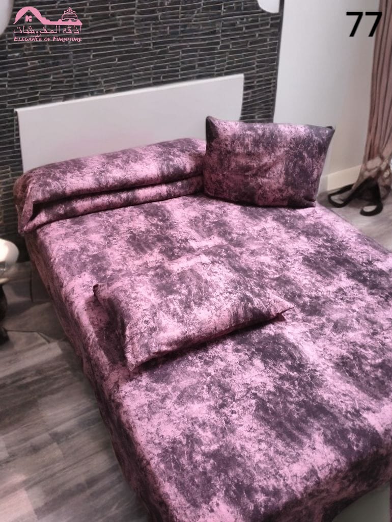 ملايات قطن كود 77 موف محجر - 100 طقم ملايات قطن كود 77 موف محجر - 100 طقم