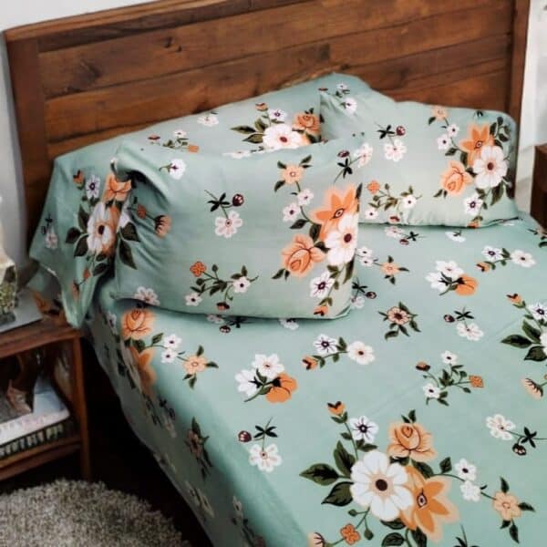 ملايات قطن كود 8 أخضر مشجر - 100 طقم