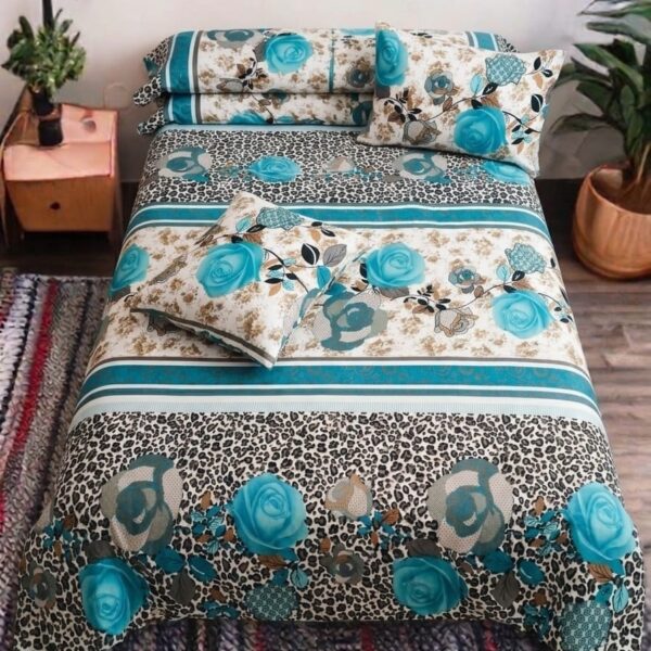 ملايات قطن كود 146 تايجر في تركواز - 100 طقم