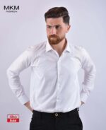 ⁦قميص كلاسيك شبابي داكرون 100% × ثري⁩ - الصورة ⁦2⁩