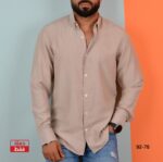 ⁦قميص كتان رجالي تركي بخامة كتان إسباني × ثري⁩ - الصورة ⁦5⁩