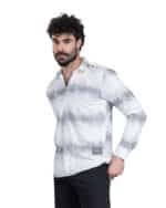  5 × قميص جبردين ليزر مطبوع ابيض code 2003