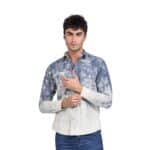  5 × قميص جبردين مطبوع استريبر ازرق code 2006