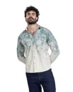  5 × قميص جبردين مطبوع استريبر رصاصي code 2006