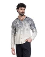 ⁦ 5 × قميص جبردين مطبوع استريبر رصاصي code 2006⁩ - الصورة ⁦2⁩