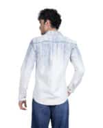 ⁦ 5 × قميص جبردين مطبوع استريبر ازرق code 2009⁩ - الصورة ⁦2⁩