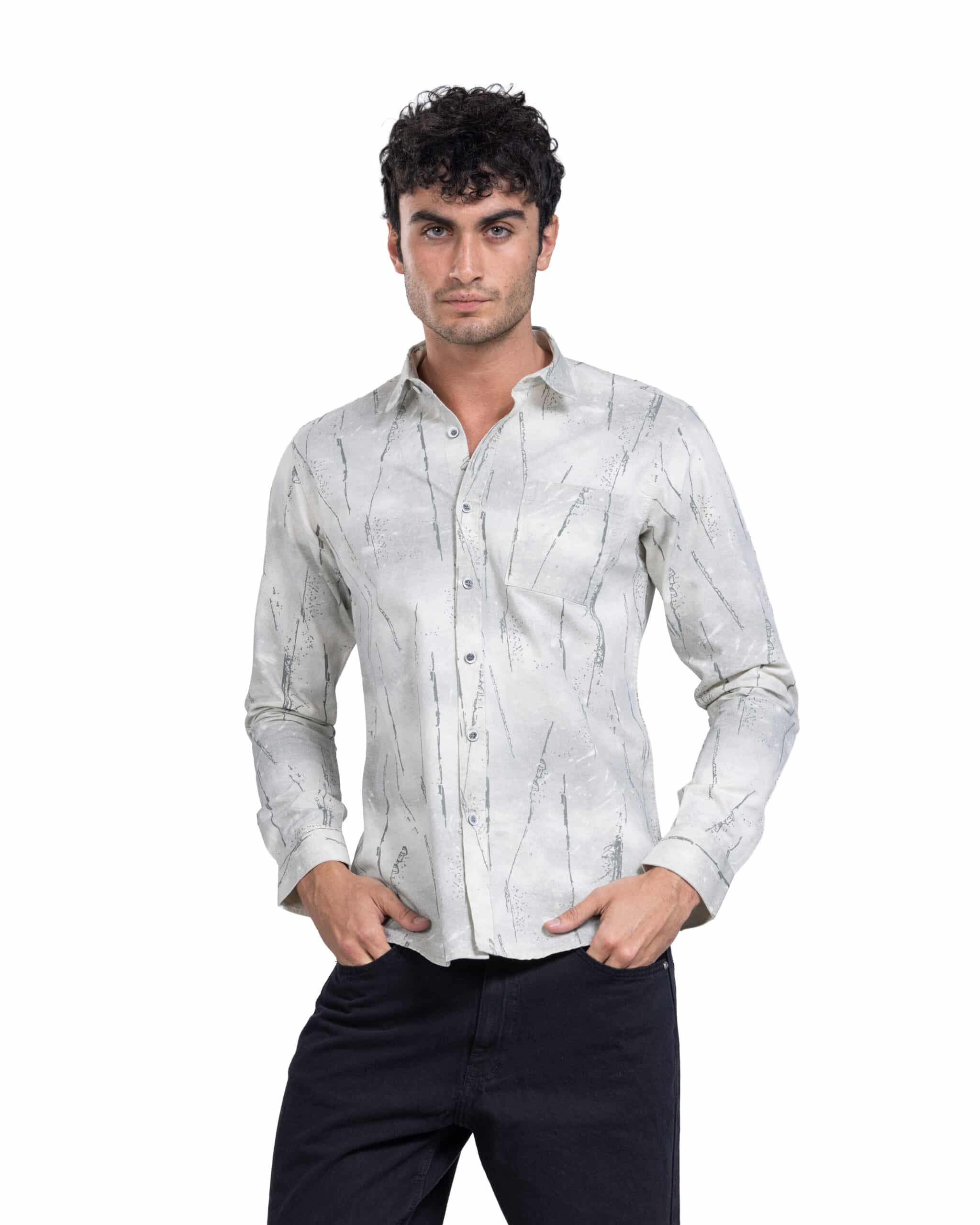 قميص جبردين مطبوع سعر450 code;2004 (1) 5 × قميص جبردين مطبوع code 2004 - الصورة 1