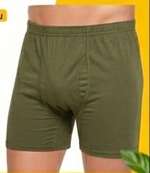 القطان شورت رجالي داخلي ممشط فاخر زيتي - 5 دسته