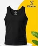 القطان فانله رجالي Cotton vest ممشط فاخر اسود - 5 دسته