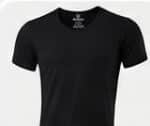 القطان فانله نص كم رجالي Crew neck T-shirt مسرح فاخر اسود- 5 دسته