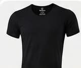 القطان فانله نص كم رجالي Crew neck T-shirt مسرح فاخر اسود- 5 دسته