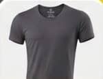 القطان فانله رجالي Crew neck T-shirt ممشط فاخر رصاصي - 5 دسته