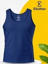القطان فانله كت رجالي Cotton vest مسرح فاخر ازرق - 5 دسته