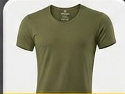 القطان فانله رجالي Crew neck T-shirt ممشط فاخر زيتي - 5 دسته