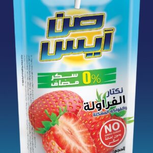 نكتار فراولة صن أيس بدون سكر مضاف