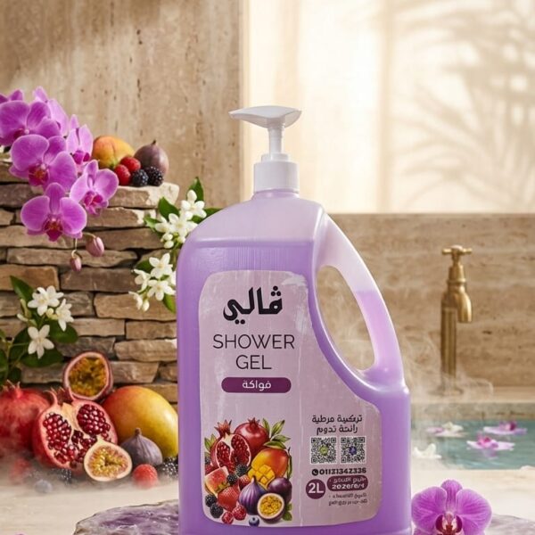 شاور جيل ڤالي برائحة الفواكه 2 لتر - 25 كرتون
