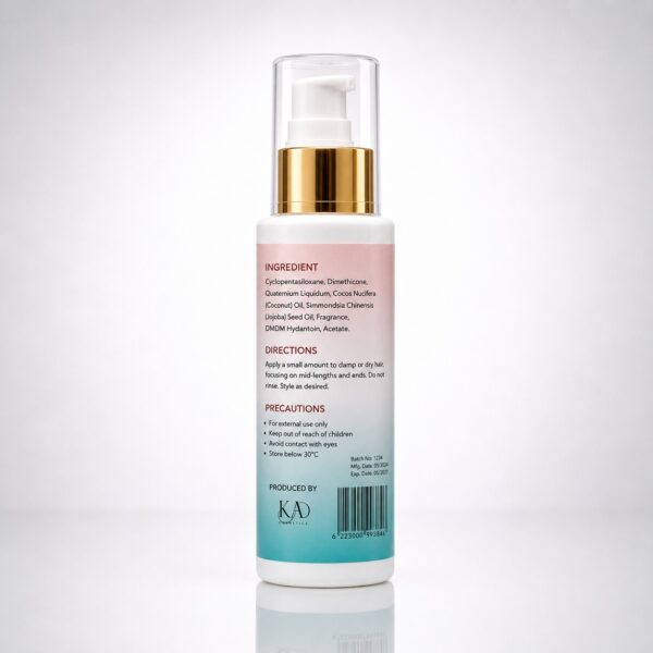 Cosmetic bottle with ingredient details