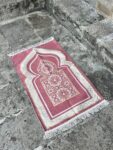 سجاد صلاة قطيفة تركي بنقوش الورد الكشمير