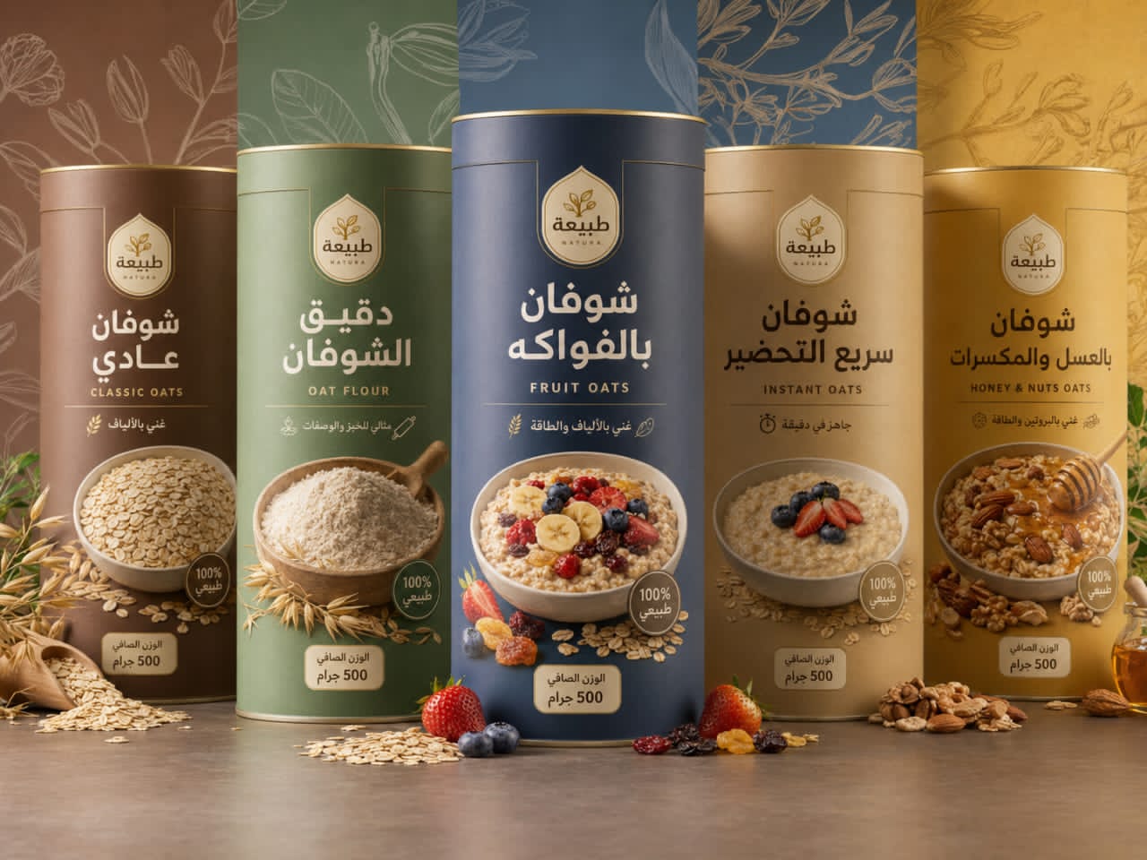 SAF-D8B4D988D981D8A7D986.jpg علبة شوفان كرتون كبير – غطاء إيزي أوبن – 10.5×25 سم - الصورة 1